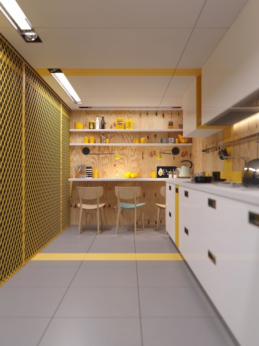 желтая кухня